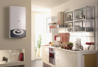 燃氣壁掛爐安裝效果圖